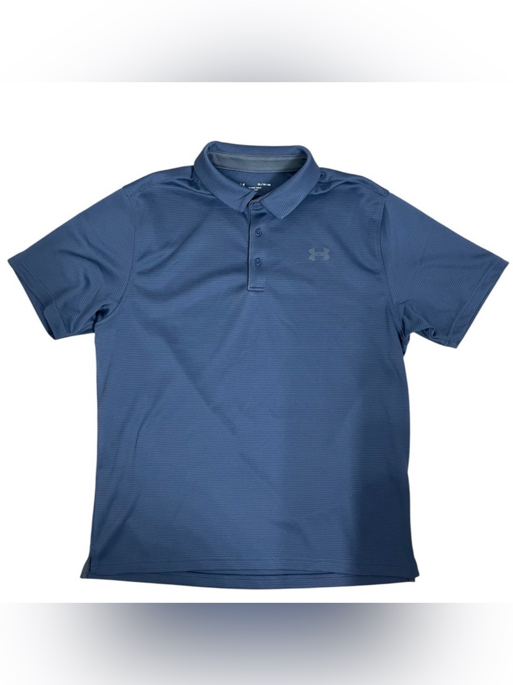 Under Armour Men’s XL Blue Performance Polo Shirt HeatGear Golf Athletic